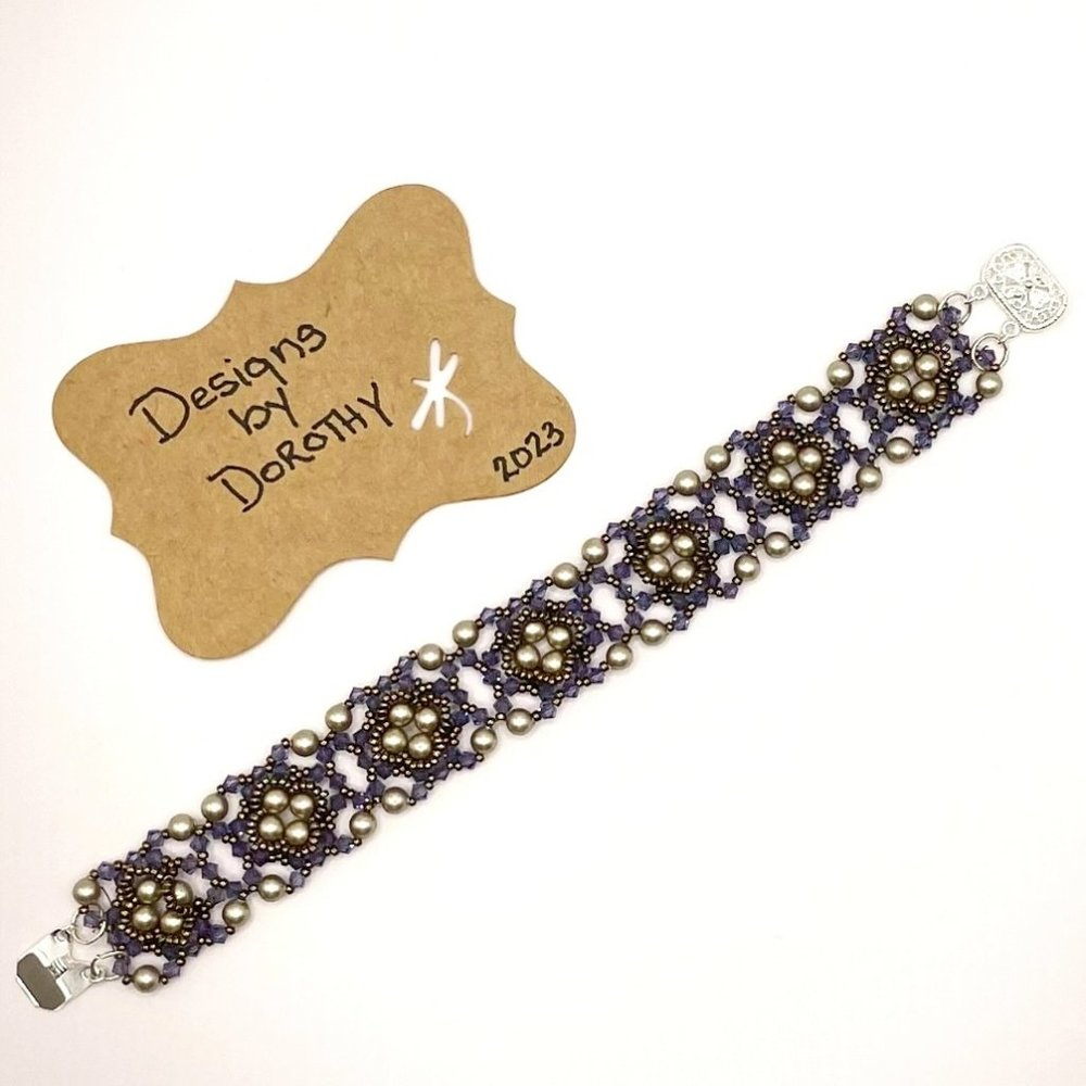 Miyuki & Swarovski Beaded Bracelet